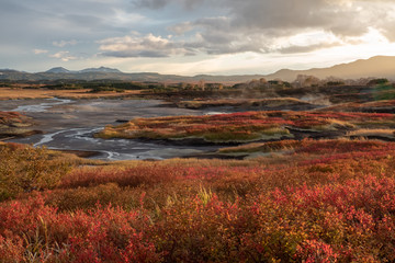 Caldera of Uzon volcano
