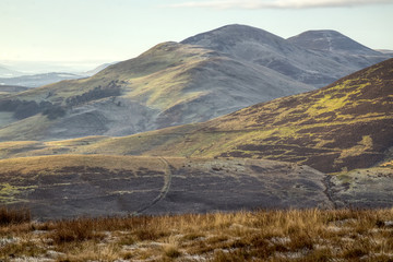 view of mountains in Scotland 