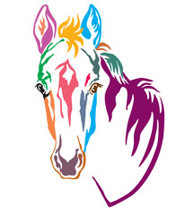 Colorful decorative horse 4