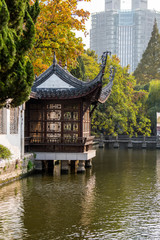 Obraz premium Traditional Chinese pavilion and lake inside of the Presidential Palace in Nanjing, Jiangsu, China, housed the Office of the President of the Republic of China
