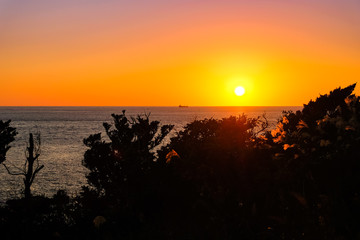 本州最南端 串本町 潮岬からの夕陽