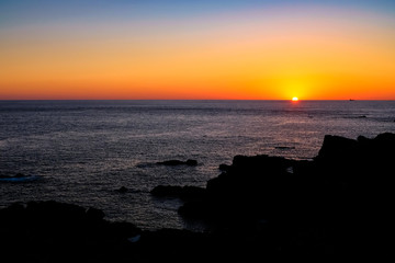 本州最南端 串本町 潮岬からの夕陽