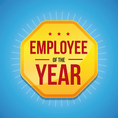 Employee of the Year award badge