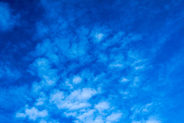 Fototapeta na wymiar Blue morning sky with white clouds white clouds on blue sky