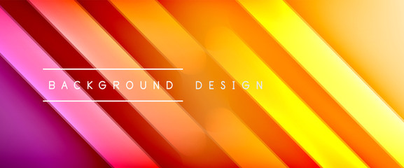 Dynamic trendy fluid color gradient abstract background with flowing wave lines. Vector Illustration