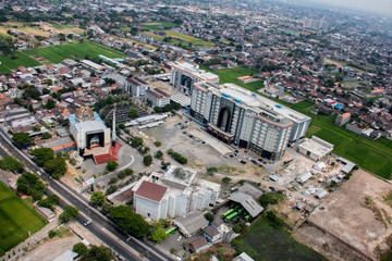 Obraz premium Spacious City Views, aerial photography