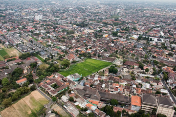 Fototapeta na wymiar Spacious City Views, aerial photography