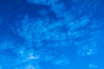 Blue morning sky with white clouds white clouds on blue sky