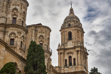 Fototapeta na wymiar malaga cathedral
