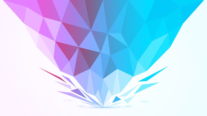 Colorful abstract geometric background with triangles