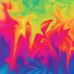 An abstract psychedelic wavy spectrum background image.