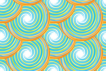 Seamless pattern with spirals