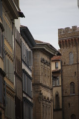 Fototapeta na wymiar Architectonic heritage in the old town of Firenze