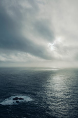 Fototapeta premium clouds over the sea