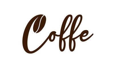 Creative coffee icon for logo design concept