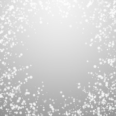 Beautiful falling snow Christmas background. Subtl