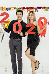 Couple celebrate 2020 party