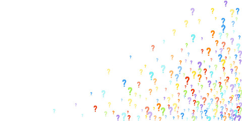 Question marks Quiz doubt survey faq public poll.