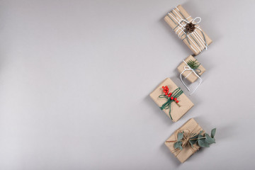 Beautiful, natural, reusable and zero waste packaging of presents.