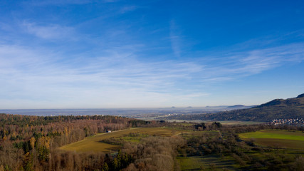 Herbst auf der Schwäbischen Alb - Luftbild