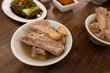 steamed spare rib in Chinese style soup as known as 