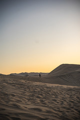 sunset in the desert