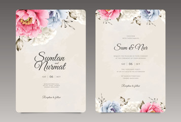 Beautiful wedding invitation template