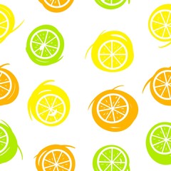 set of citrus slices