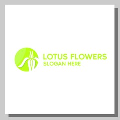 lotus flower logo, can be used for website and company 