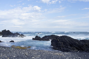 Fototapeta na wymiar The sea of ​​swell Kochi