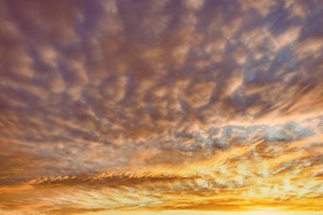 Fototapeta premium Amazing cloudscape on the sky at sunset time.