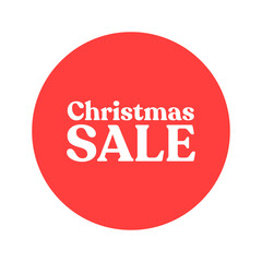 Christmas sale promotion badge. Xmas gift season promo banner.