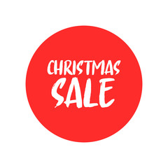 Christmas sale promotion badge. Xmas gift season promo banner.