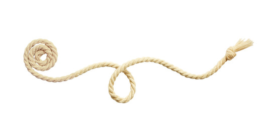 Beige cotton rope arrangement