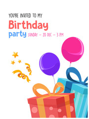 birthday invitation card