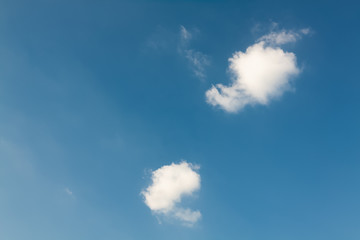 blue sky with white clouds