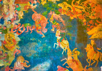 The scene of the battle in Phuttaisawan Royal Hall, Bangkok, Thailand