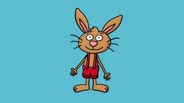 Osterhase Cartoon Animation