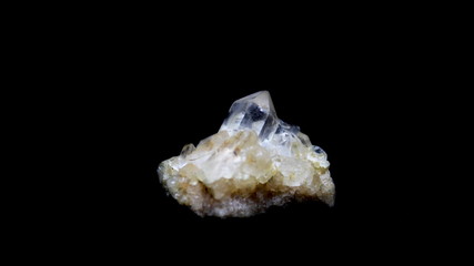 close-up of a quartzite crystal