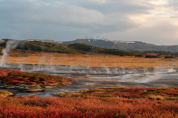 Caldera of Uzon volcano