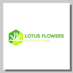 lotus flower logo, can be used for website and company logos