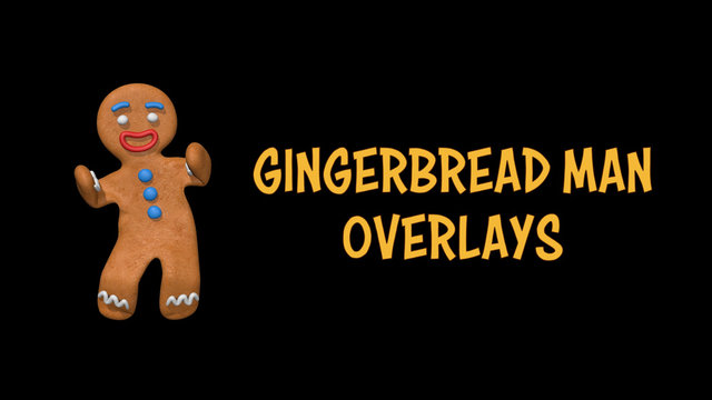 Gingerbread Man Overlays