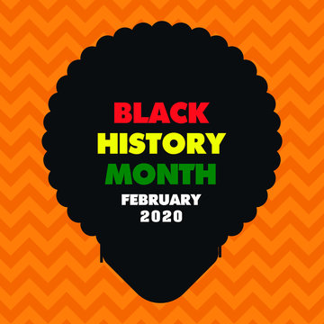 black girl face or black history month poster. illustration. vector