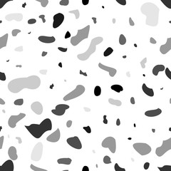 Terrazzo seamless pattern. Marble texture. Terrazzo floor marble pattern. Vector illustration.