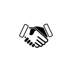 Handshake, business icon. Design template vector