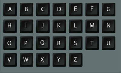 black white keyboard letter character keyboard button, schwarz weiß Zeichen Schrift Button Tastatur