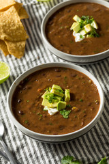 Homemade Organic Black Bean Soup