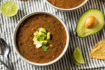 Homemade Organic Black Bean Soup