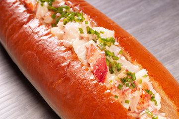 lobster roll close up