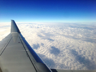 Fototapeta na wymiar Sky View from Airplane